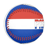Balle De Baseball Drapeau et blason du Paraguay Patriotique (Devant Gauche)