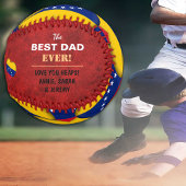 Balle De Baseball Drapeau et Coeurs vénézuéliens - Venezuela /Meille