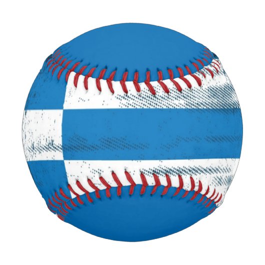 Balle De Baseball Drapeau grec (Devant)