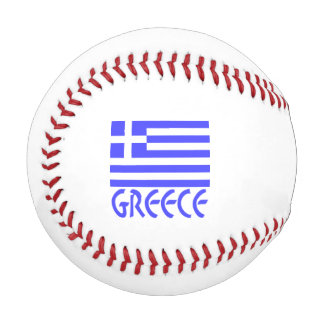 Balle De Baseball Drapeau grec Grèce Bleu Personnalisation 