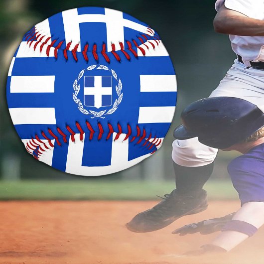 Balle De Baseball Drapeau grec & Grèce sports / Bals de baseball