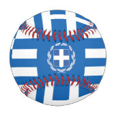 Balle De Baseball Drapeau grec & Grèce sports / Bals de baseball (Dos)