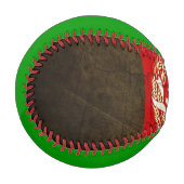 Balle De Baseball Drapeau Grunge Afghanistan (Devant Gauche)