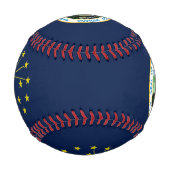 Balle De Baseball Drapeau Indiana (Devant)