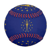 Balle De Baseball Drapeau Indiana, Sports Indiana / Bals de baseball (Dos)