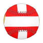 Balle De Baseball Drapeau indonésien et blason patriotique (Dos)