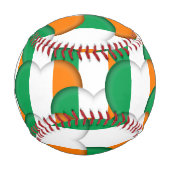 Balle De Baseball Drapeau irlandais, Coeurs - Baseballs, Love Irelan (Devant)