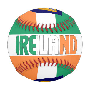 Balle De Baseball Drapeau irlandais et blason patriotique