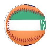 Balle De Baseball Drapeau irlandais et blason patriotique (Devant Gauche)