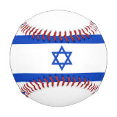 Balle De Baseball Drapeau Israël (Devant)
