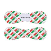 Balle De Baseball Drapeau italien avec votre nom (Panneaux)