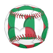 Balle De Baseball Drapeau Italien, Coeurs - Baseballs, Love Italie (Dos)