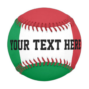 Balle De Baseball Drapeau italien coutume de base-ball sports cadeau