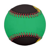 Balle De Baseball Drapeau jamaïcain Grunge (Dos)