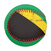 Balle De Baseball Drapeau jamaïcain Grunge (Devant Gauche)
