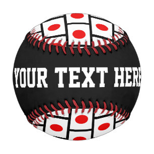 Balle De Baseball Drapeau japonais de baseball cadeau avec texte per