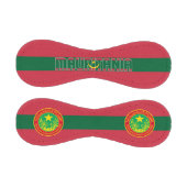 Balle De Baseball Drapeau mauritanien et blason patriotique (Panneaux)