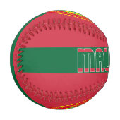 Balle De Baseball Drapeau mauritanien et blason patriotique (Devant Gauche)