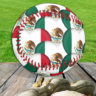 Balle De Baseball Drapeau Mexicain, Coeurs - Baseballs, Love Mexico