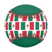 Balle De Baseball Drapeau mexicain coutume de base-ball cadeau (Devant)