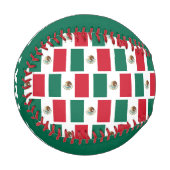 Balle De Baseball Drapeau mexicain coutume de base-ball cadeau (Devant Gauche)