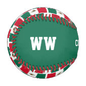 Balle De Baseball Drapeau MEXIQUE Personnalisé PLUS QUE CONQUÉRANT (Devant Gauche)