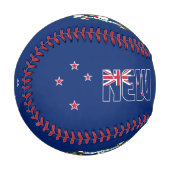 Balle De Baseball Drapeau néo-zélandais et blason patriotique (Devant Gauche)