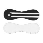 Balle De Baseball Drapeau noir de Porto Rico (Panneaux)