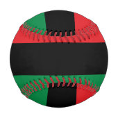 Balle De Baseball Drapeau panafricain (Devant)