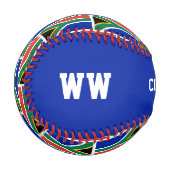 Balle De Baseball DRAPEAU Patriotique AFRIQUE DU SUD (Devant Gauche)