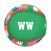 Balle De Baseball DRAPEAU Patriotique IRLANDAIS AMÉRICAIN (Devant Gauche)