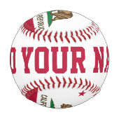 Balle De Baseball Drapeau Personnalisé de la République de Californi (Dos)