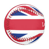 Balle De Baseball Drapeau personnalisé Royaume-Uni Union Jack (Devant Gauche)