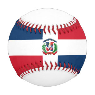 Balle De Baseball Drapeau République Dominicaine Baseball