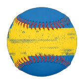 Balle De Baseball Drapeau suédois Grunge (Devant)