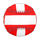Balle De Baseball Drapeau suisse et armoiries patriotique (Dos)