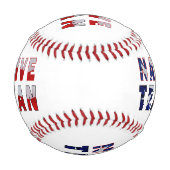 Balle De Baseball Drapeau texan natif (Dos)