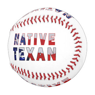 Balle De Baseball Drapeau texan natif