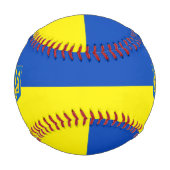 Balle De Baseball Drapeau ukrainien - Armoiries (Dos)