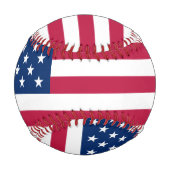 Balle De Baseball drapeau usa (Devant)
