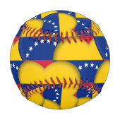 Balle De Baseball Drapeau vénézuélien, Coeurs Baseballs, Amour Venez (Dos)