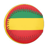 Balle De Baseball Drapeau vert, or (jaune) et rouge (Devant Gauche)