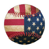 Balle De Baseball Drapeau vintage (Dos)