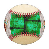 Balle De Baseball Drapeau Vintage patiné (Devant)