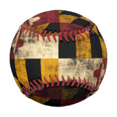 Balle De Baseball Drapeau Vintage patriotique du Maryland (Dos)