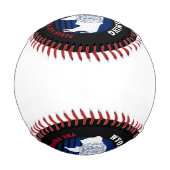 BALLE DE BASEBALL DRAPEAU WYOMOMING EQUALITY STATE (Dos)