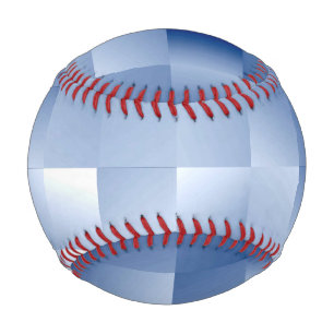 Balle De Baseball Dreamy Blue Tones dans un Motif Carré