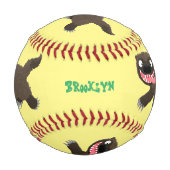 Balle De Baseball Drôle animal avide de carcajou (Devant)