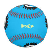 Balle De Baseball Drôle dessin animé de Magpie australienne (Dos)