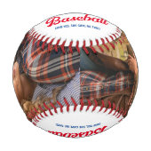 Balle De Baseball Drôle J'aime mon copain 2 Photo (Devant)